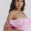 Kalena Cotton Candy Off Shoulder Mini Kjoler