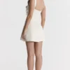 Kara Vintage Cream minikjole