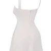 Kara Vintage Cream minikjole