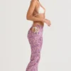 Keala Violet Floral Cutout-bukser