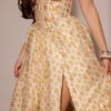 Kelly Royal Rose Print Korsetter Midi Sommerkjoler