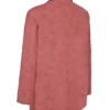 Kiera Oversized blazer i varmrosa vegansk skinn