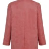 Kiera Oversized blazer i varmrosa vegansk skinn