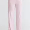 Klassisk pyjamas Rosa myk modal-pyjamasett