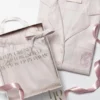 Klassisk pyjamas Rosa rutete pyjamasett i børstet bomull