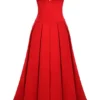 Lady Scarlet stroppeløs midikjole