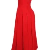 Lady Scarlet stroppeløs midikjole