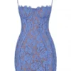 Lala Lavender Lace Mini Kjoler