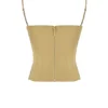 Letitia Olive Satin Lace Up Korsetter