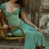 Lila Jade Ruffle Maxi Skjørt