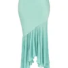 Lila Jade Ruffle Maxi Skjørt