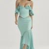 Lila Jade Ruffle Maxi Skjørt