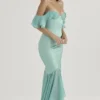 Lila Jade Ruffle Maxi Skjørt
