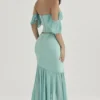 Lila Jade Ruffle Maxi Skjørt