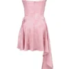 Lola rosa drapert minikjole i jacquard