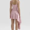 Lola rosa drapert minikjole i jacquard