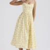 Lolita Buttercup Vintage blomstertrykk bomullskorsetter-sommerkjoler