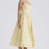 Lolita Buttercup Vintage blomstertrykk bomullskorsetter-sommerkjoler
