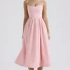 Lolita Rose Pink Cotton Korsetter Sommerkjoler