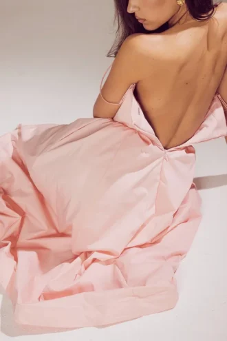Lolita Rose Pink Cotton Korsetter Sommerkjoler
