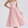 Lolita Rose Pink Cotton Korsetter Sommerkjoler