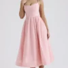 Lolita Rose Pink Cotton Korsetter Sommerkjoler