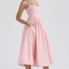Lolita Rose Pink Cotton Korsetter Sommerkjoler