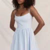 Lolita Soft Blue korsetter-sommerkjoler