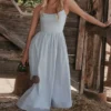 Lolita Soft Blue korsetter-sommerkjoler