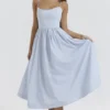 Lolita Soft Blue korsetter-sommerkjoler