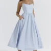 Lolita Soft Blue korsetter-sommerkjoler