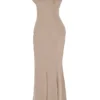 Loren Latte korsetter-maxidress