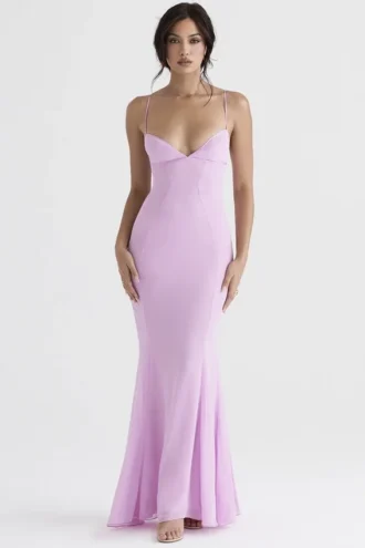 Loren rosa maxikjole