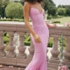 Loren rosa maxikjole