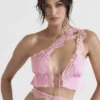 Lorena rosa, luftig, kort topp