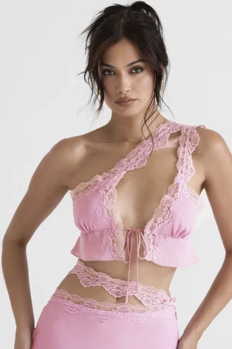 Lorena rosa, luftig, kort topp