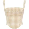 Lottie Gingerbread Gingham-korsetter