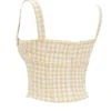 Lottie Gingerbread Gingham-korsetter