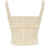 Lottie Gingerbread Gingham-korsetter