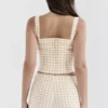 Lottie Gingerbread Gingham-korsetter