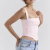 Lottie Strawberry Shortcake Gingham-korsetter