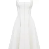 Loulou Ivory halterneck-midikjole