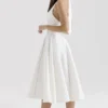 Loulou Ivory halterneck-midikjole
