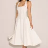 Loulou Ivory halterneck-midikjole