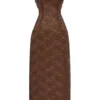 Lucianna Espresso Lace Maxi Kjoler