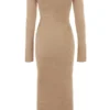 Lucille Camel Fuzzy Maxi-kjoler