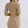 Lucille Camel Fuzzy Maxi-kjoler