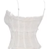 Lula Ivory Sequin Pleat Korsetter