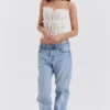 Lula Ivory Sequin Pleat Korsetter