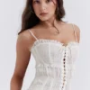 Lula Ivory Sequin Pleat Korsetter